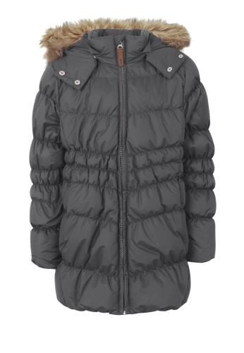 Зимнее пальто для девочки пуховое (цвет серый) р.110, Ticket (73595) / Одежда детская