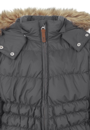 Зимнее пальто для девочки пуховое (цвет серый) р.110, Ticket (73595) / Одежда детская № 3
