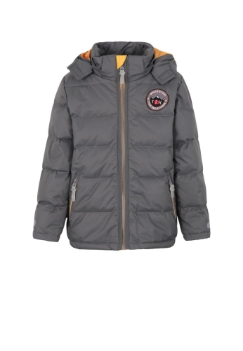 Зимняя куртка пуховая для мальчика (цвет серый) р.110, Ticket (73540) / Одежда детская