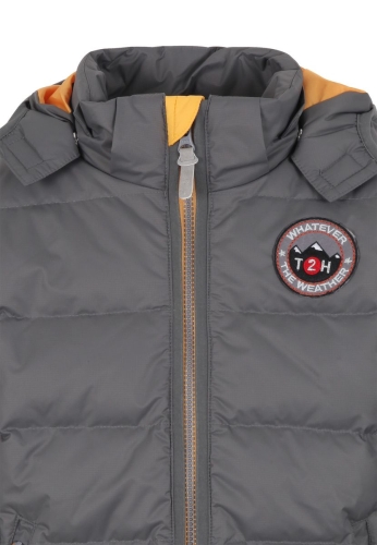 Зимняя куртка пуховая для мальчика (цвет серый) р.110, Ticket (73540) / Одежда детская № 3