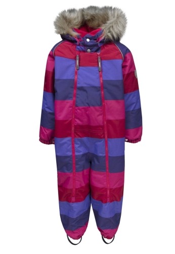 Зимний комбинезон для девочки Полоса (цвет розовый) р.104, Ticket (46868) / Одежда детская