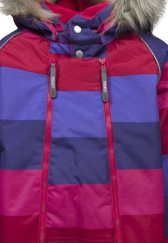 Зимний комбинезон для девочки Полоса (цвет розовый) р.104, Ticket (46868) / Одежда детская № 3
