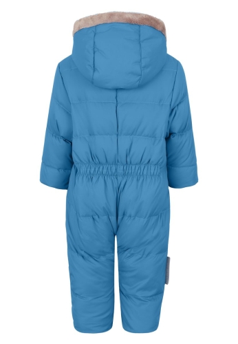 Зимовий комбінезон пуховий  для хлопчика з рукавичками(колір голубий) р.62, Ticket (96450) / Дитячий одяг № 2