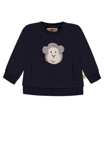 Світшот для хлопчика  Мавпенятко  (колір темносиній) р.128, Bellybutton (99390) / Дитячий одяг