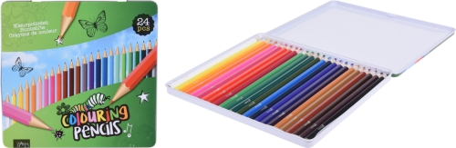 Set of colored pencils in a box, 24 pcs., Koopman (31800) / Drawing