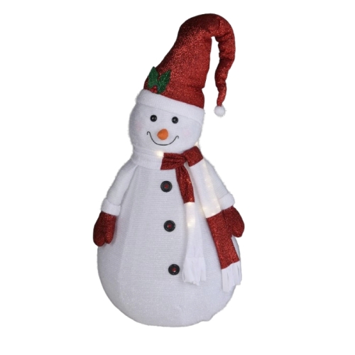 Сніговик новорічний 140см з LED підсвіткою (29 вогників), Koopman (61590) / Новорічний декор