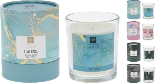 Свеча ароматическая в стеклянной банке в ассортименте, Koopman (15976) / Новогодний декор № 2