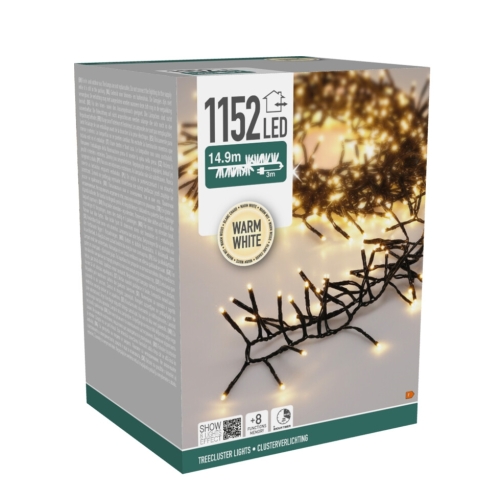 Світлодіодна гірлянда новорічна з LED підсвіткою на 1152 вогника, Koopman (56936) / Новорічний декор Kids Republic Світлодіодна гірлянда новорічна з LED підсвіткою на 1152 вогника, Koopman (56936) / Новорічний декор