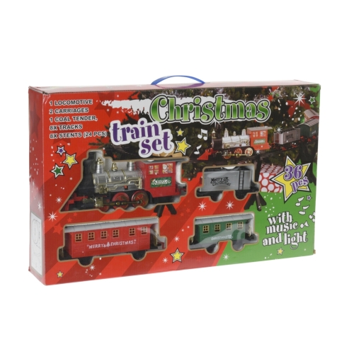 Set Christmas train 36 pcs, Koopman (12939) / Christmas Decorations Kids Republic Set Christmas train 36 pcs, Koopman (12939) / Christmas Decorations