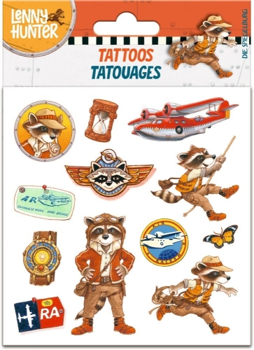 Lenny Hunter Kids Temporary Tattoo Set, Spiegelburg (18746) / Stationery Kids Republic Lenny Hunter Kids Temporary Tattoo Set, Spiegelburg (18746) / Stationery