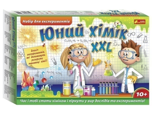 Experiment set. Young chemist XXL, Ranok (349467) / Play Sets Kids Republic Experiment set. Young chemist XXL, Ranok (349467) / Play Sets