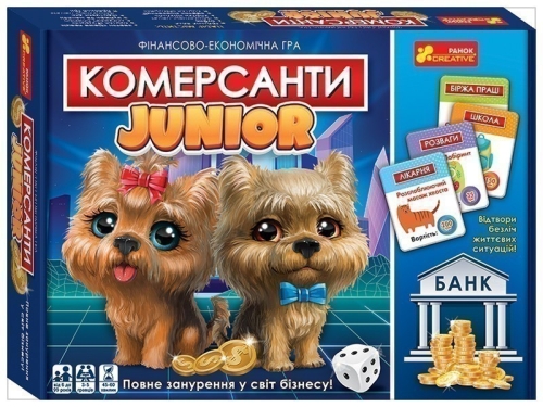 Настільна гра. Комерсанти. Junior, Ранок (444286) / Настільні ігри