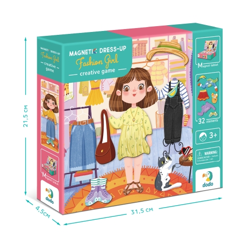 Магнитная игра «Одевалка Модница», Dodo Toys (200243) / Настольные игры № 2 Kids Republic Магнитная игра «Одевалка Модница», Dodo Toys (200243) / Настольные игры № 2