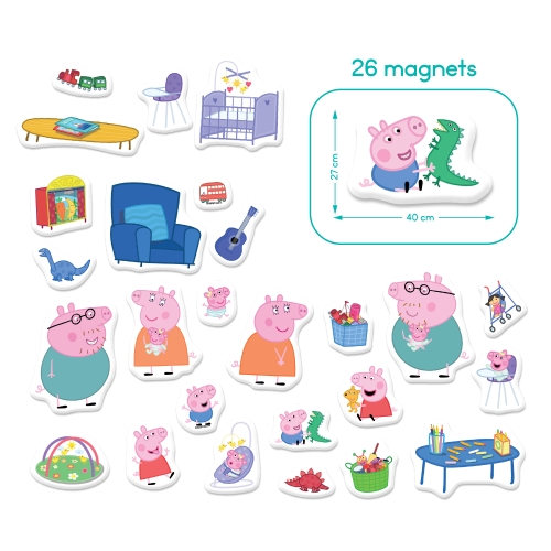 Магнитная игра с планшеткой Peppa Pig, Dodo Toys (200665) / Настольные игры № 6