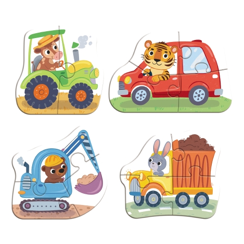 Пазл 4 в 1 Baby puzzle. Транспорт», Dodo Toys (300685) / Пазл № 3