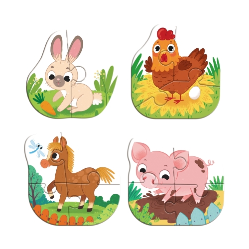 Пазл 4 в 1 Baby puzzle. Сельские животные», Dodo Toys (300686) / Пазл № 3