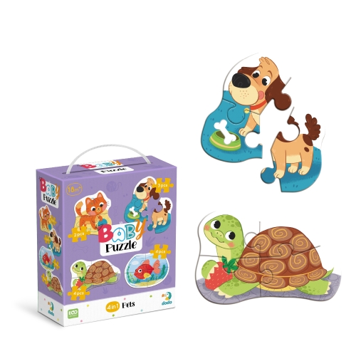 Пазл 4 в 1 Baby puzzle. Домашние животные», Dodo Toys (300688) / Пазл № 2 Kids Republic Пазл 4 в 1 Baby puzzle. Домашние животные», Dodo Toys (300688) / Пазл № 2