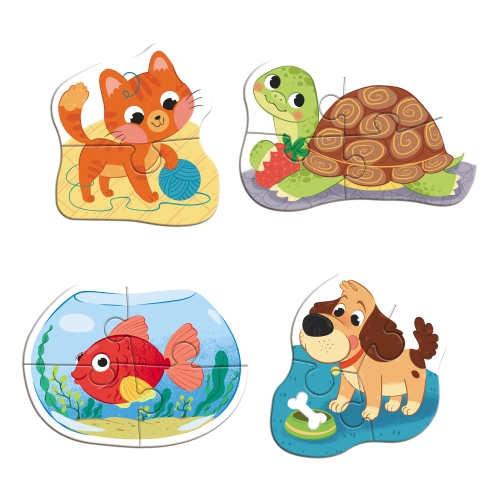 Пазл 4 в 1 Baby puzzle. Домашние животные», Dodo Toys (300688) / Пазл № 3 Kids Republic Пазл 4 в 1 Baby puzzle. Домашние животные», Dodo Toys (300688) / Пазл № 3