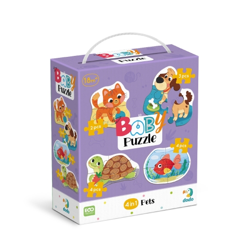 Пазл 4 в 1 Baby puzzle. Домашние животные», Dodo Toys (300688) / Пазл Kids Republic Пазл 4 в 1 Baby puzzle. Домашние животные», Dodo Toys (300688) / Пазл