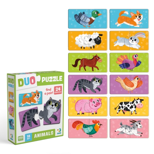 Пазл ДУО «Животные-половинки», Dodo Toys (300689) / Пазл № 2 Kids Republic Пазл ДУО «Животные-половинки», Dodo Toys (300689) / Пазл № 2
