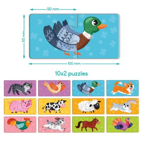 Пазл ДУО «Животные-половинки», Dodo Toys (300689) / Пазл № 4 Kids Republic Пазл ДУО «Животные-половинки», Dodo Toys (300689) / Пазл № 4