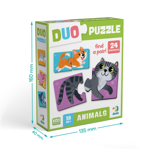 Пазл ДУО «Животные-половинки», Dodo Toys (300689) / Пазл № 5 Kids Republic Пазл ДУО «Животные-половинки», Dodo Toys (300689) / Пазл № 5