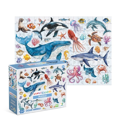 Монтессори пазл «Океанические животные», Dodo Toys (300630) / Пазл № 2