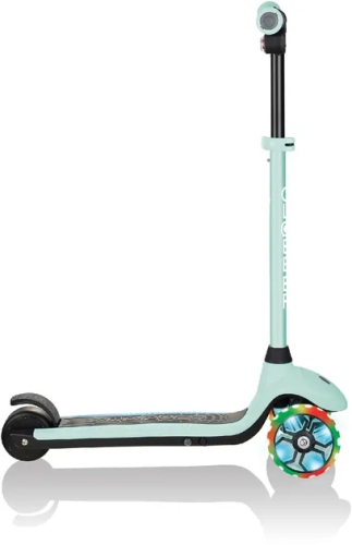 Электросамокат GLOBBER серии E-MOTION 4 пастельно-мятный, колеса с подсветкой, 50кг, 6+, 3 колеса, Globber (755-206) / Самокаты № 5