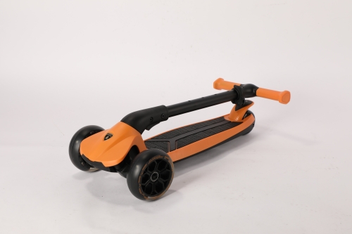 Детский 3-колесный самокат LAMBORGHINI с регулировкой высоты, оранжевый (06519) / Самокаты № 5