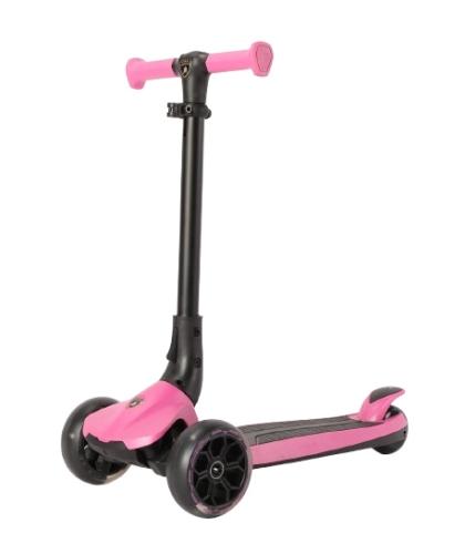 Детский 3-колесный самокат LAMBORGHINI с регулировкой высоты, розовый (06526) / Самокаты