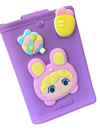 Kids silicone case-handbag on a string Lilac, Walkie Talkie (09647) / Age 4-8 Years