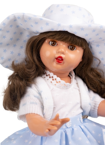 Doll in a white and blue dress, 50 cm, Mariquita Perez (06164) / Dolls № 4 Kids Republic Doll in a white and blue dress, 50 cm, Mariquita Perez (06164) / Dolls № 4