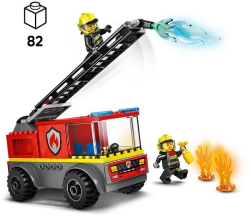 Конструктор LEGO Пожарная машина с лестницей (60463) / Конструкторы Kids Republic Конструктор LEGO Пожарная машина с лестницей (60463) / Конструкторы