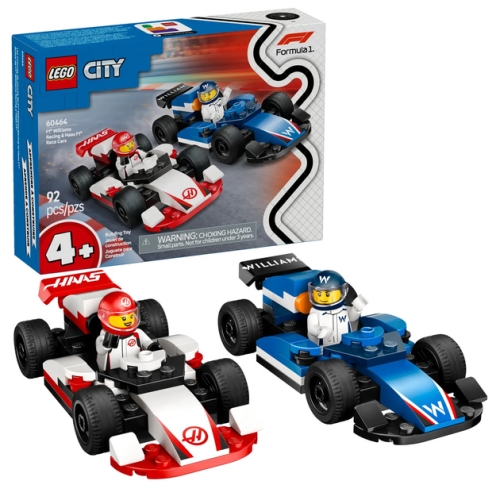 Конструктор LEGO Автомобили для гонки F1® команд Wi lliams Racing и Haas F1® (60464) / Конструкторы № 4 Kids Republic Конструктор LEGO Автомобили для гонки F1® команд Wi lliams Racing и Haas F1® (60464) / Конструкторы № 4