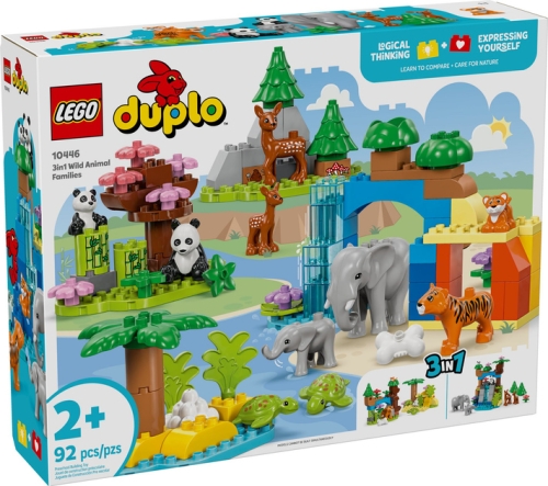 3-in-1 LEGO Family of Wild Animals (10446) / Constructors № 7 Kids Republic 3-in-1 LEGO Family of Wild Animals (10446) / Constructors № 7
