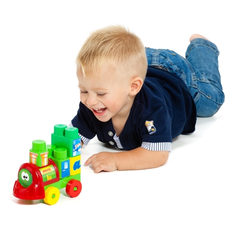 Игрушечный набор из блоков Поезд, 70шт Molto (64701) / Игровые наборы № 5