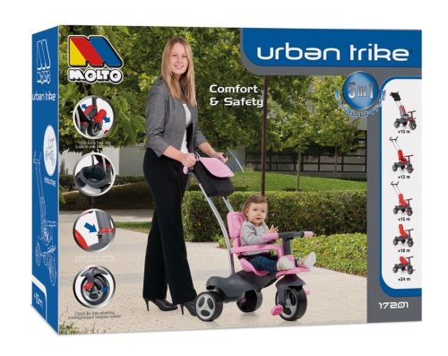 Tricycle TRIKE SOFT CONTROL, pink Molto (72010) / Bicycles № 3 Kids Republic Tricycle TRIKE SOFT CONTROL, pink Molto (72010) / Bicycles № 3