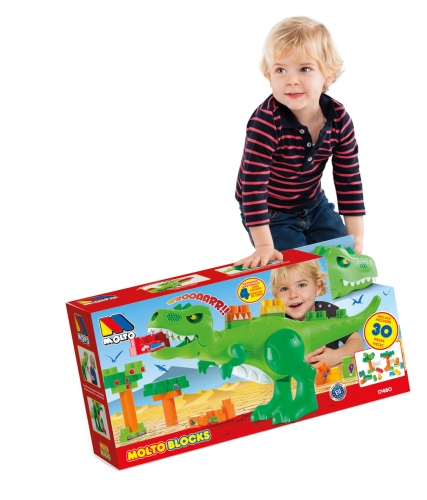 Dino toy with blocks, 30 pieces Molto (74809) / Play Sets № 4 Kids Republic Dino toy with blocks, 30 pieces Molto (74809) / Play Sets № 4