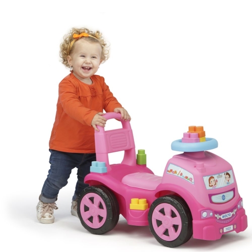 Tolokar Truck with blocks, 10 pcs, pink Molto (92216) / Tolokars № 3 Kids Republic Tolokar Truck with blocks, 10 pcs, pink Molto (92216) / Tolokars № 3