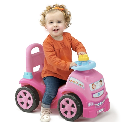 Tolokar Truck with blocks, 10 pcs, pink Molto (92216) / Tolokars № 4 Kids Republic Tolokar Truck with blocks, 10 pcs, pink Molto (92216) / Tolokars № 4