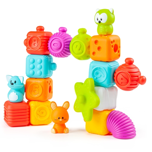 Набор сенсорных игрушек, 17шт Molto (15199) / Игрушки для купания № 4 Kids Republic Набор сенсорных игрушек, 17шт Molto (15199) / Игрушки для купания № 4