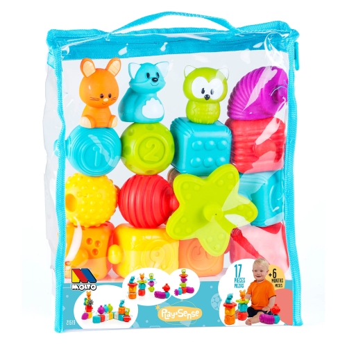 Набор сенсорных игрушек, 17шт Molto (15199) / Игрушки для купания Kids Republic Набор сенсорных игрушек, 17шт Molto (15199) / Игрушки для купания