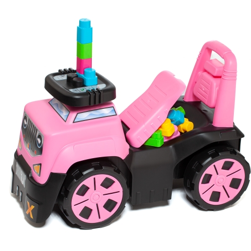 Tolokar All-terrain vehicle with blocks, 10 pcs., pink Molto (32042) / Tolokars № 2 Kids Republic Tolokar All-terrain vehicle with blocks, 10 pcs., pink Molto (32042) / Tolokars № 2