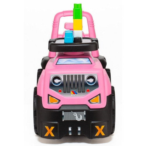 Tolokar All-terrain vehicle with blocks, 10 pcs., pink Molto (32042) / Tolokars № 3 Kids Republic Tolokar All-terrain vehicle with blocks, 10 pcs., pink Molto (32042) / Tolokars № 3