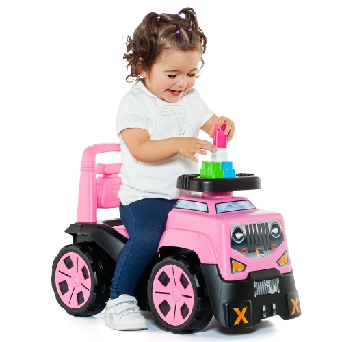 Tolokar All-terrain vehicle with blocks, 10 pcs., pink Molto (32042) / Tolokars № 4 Kids Republic Tolokar All-terrain vehicle with blocks, 10 pcs., pink Molto (32042) / Tolokars № 4