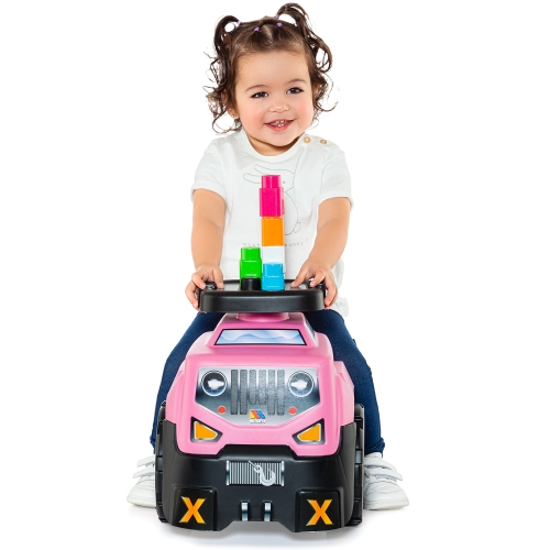 Tolokar All-terrain vehicle with blocks, 10 pcs., pink Molto (32042) / Tolokars № 5 Kids Republic Tolokar All-terrain vehicle with blocks, 10 pcs., pink Molto (32042) / Tolokars № 5