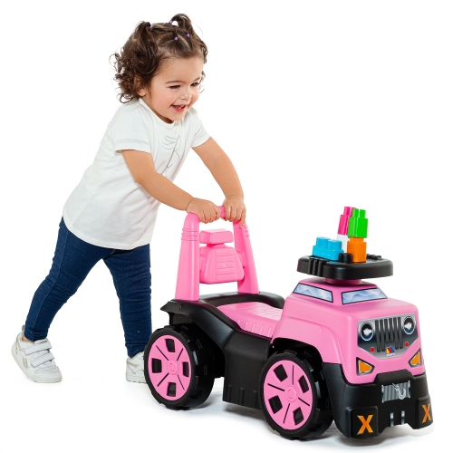 Tolokar All-terrain vehicle with blocks, 10 pcs., pink Molto (32042) / Tolokars № 7 Kids Republic Tolokar All-terrain vehicle with blocks, 10 pcs., pink Molto (32042) / Tolokars № 7