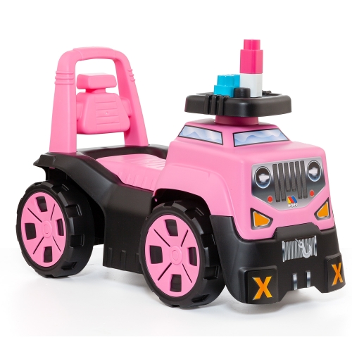 Tolokar All-terrain vehicle with blocks, 10 pcs., pink Molto (32042) / Tolokars Kids Republic Tolokar All-terrain vehicle with blocks, 10 pcs., pink Molto (32042) / Tolokars