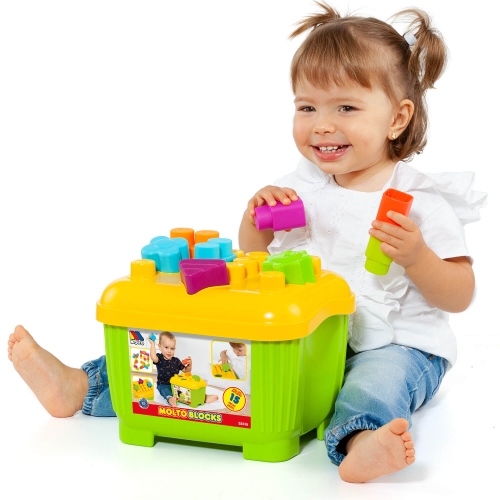 Toy set of blocks, 15 pieces Molto (34763) / Play Sets № 5 Kids Republic Toy set of blocks, 15 pieces Molto (34763) / Play Sets № 5