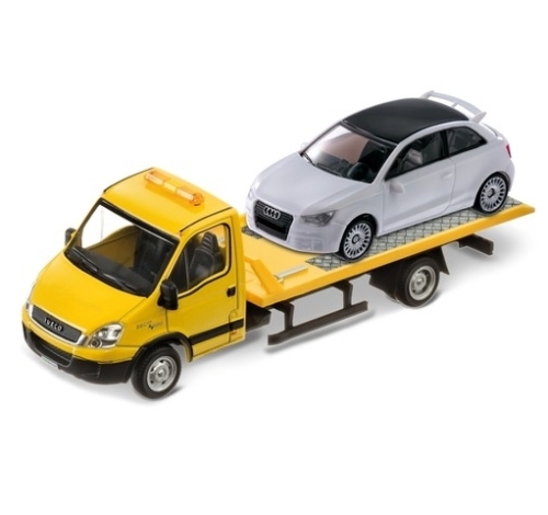 Car model IVECO tow truck and passenger car 1:43, Mondo (53196)